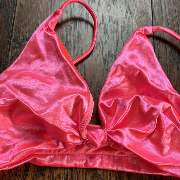 ASOS Mirror Shine Pink Bikini - Picture 4 of 10